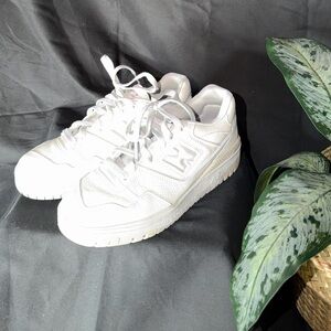 New Balance White and Red Sneakers